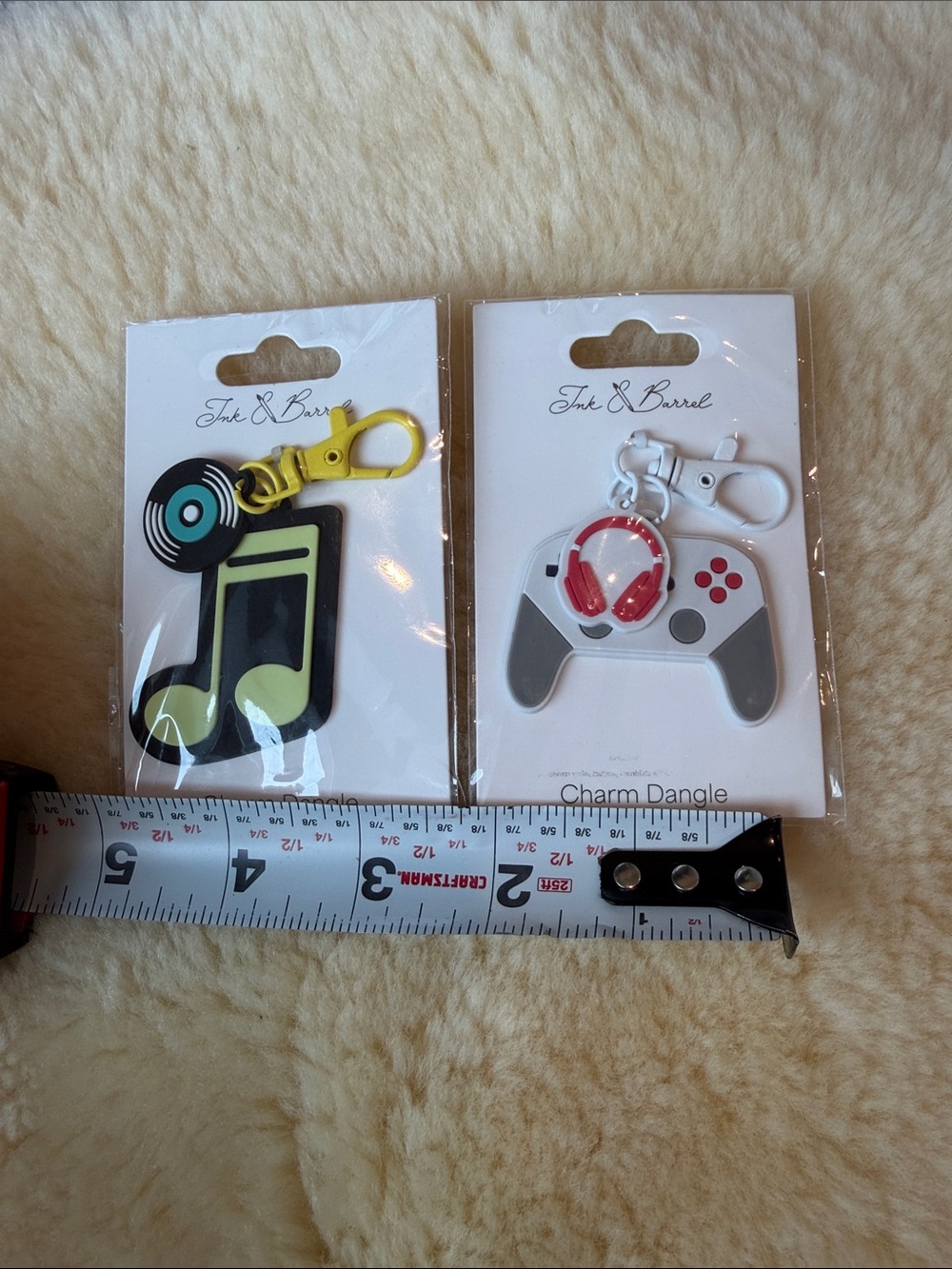 Ink & Barrel Kids Yellow Music Note & Gamer Charms - Picture 3 of 3
